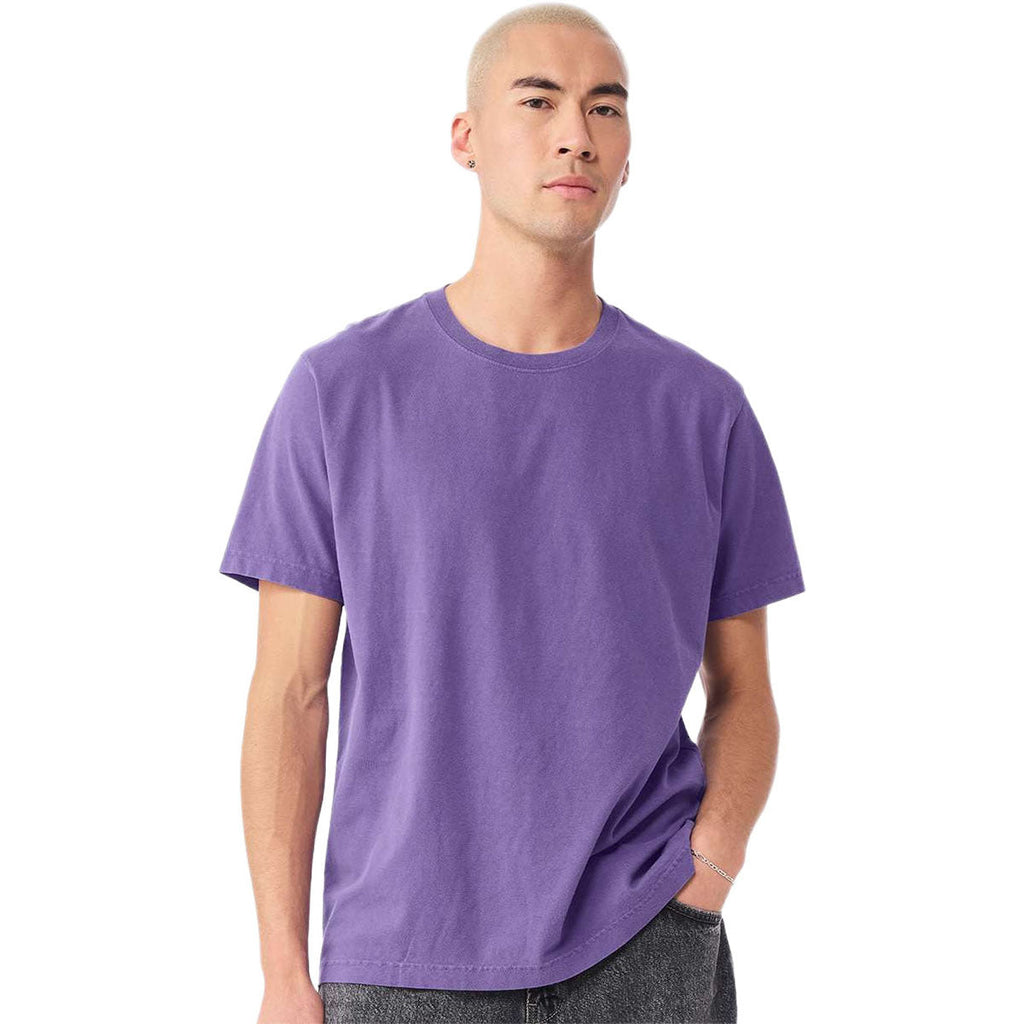 Bella + Canvas Unisex Washed Purple Heavyweight Garment-Dyed Tee