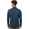 AllPro Men's Navy Melange Pro-Lock Performance Melange Quarter-Zip Pullover