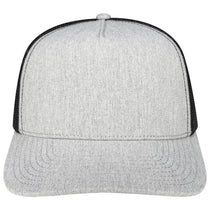 Pukka Grey Heather/Black Rudder Five-Panel Cap