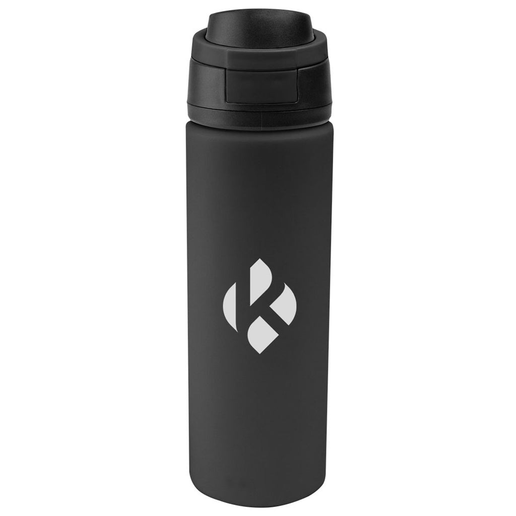 Hit Black with Black 24 Oz. Pop Sip Recycled Stainless Steel Bottle