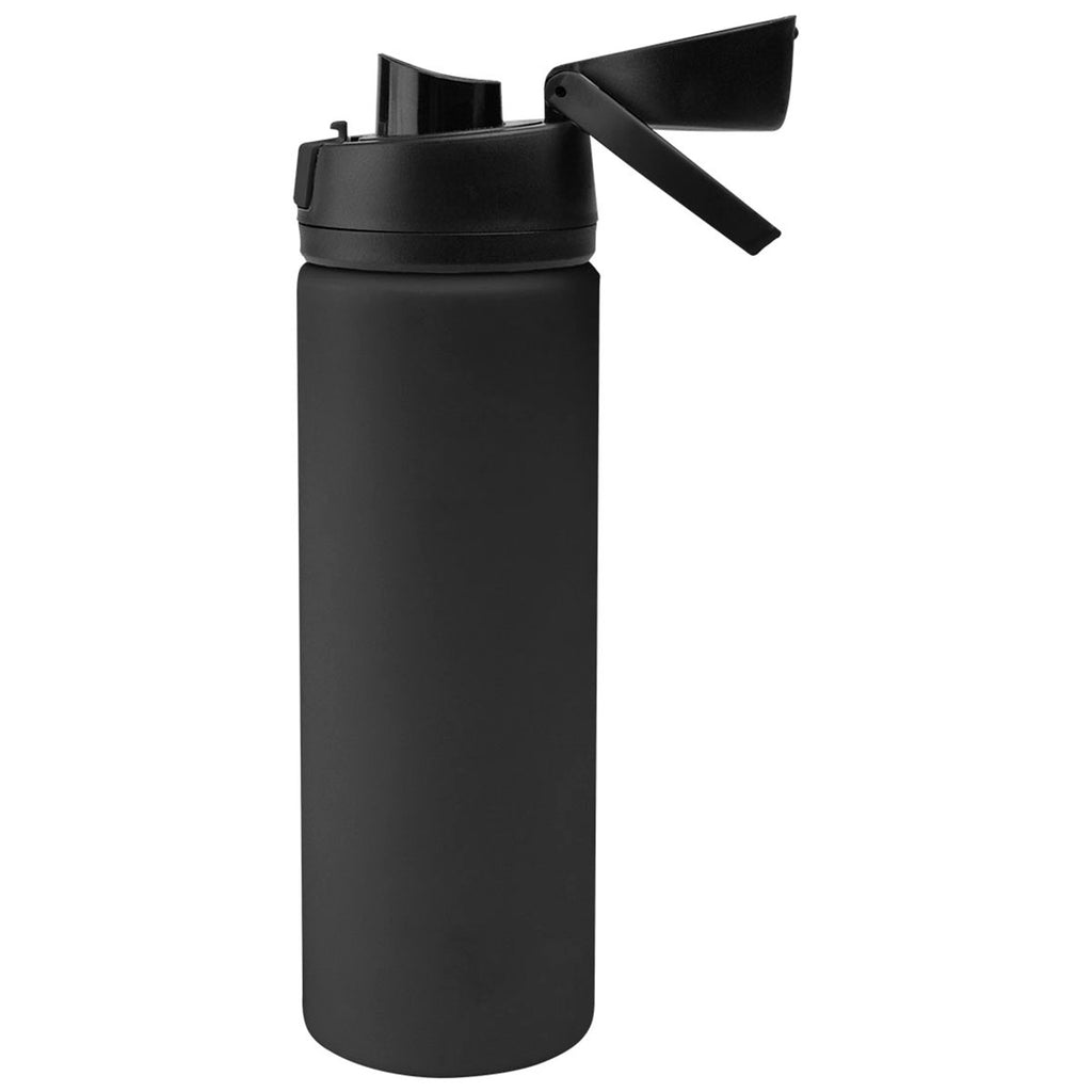 Hit Black with Black 24 Oz. Pop Sip Recycled Stainless Steel Bottle