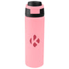 Hit Pink with Black 24 Oz. Pop Sip Recycled Stainless Steel Bottle