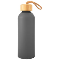 Hit Grey 25 Oz. Blaire Recycled Aluminum Bottle With Bamboo Lid