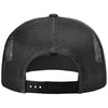 Richardson Black Acrylic-Wool Blend Flatbill Trucker