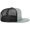 Richardson Heather Grey/Black Acrylic-Wool Blend Flatbill Trucker