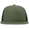 Richardson Loden/Black Acrylic-Wool Blend Flatbill Trucker