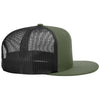 Richardson Loden/Black Acrylic-Wool Blend Flatbill Trucker