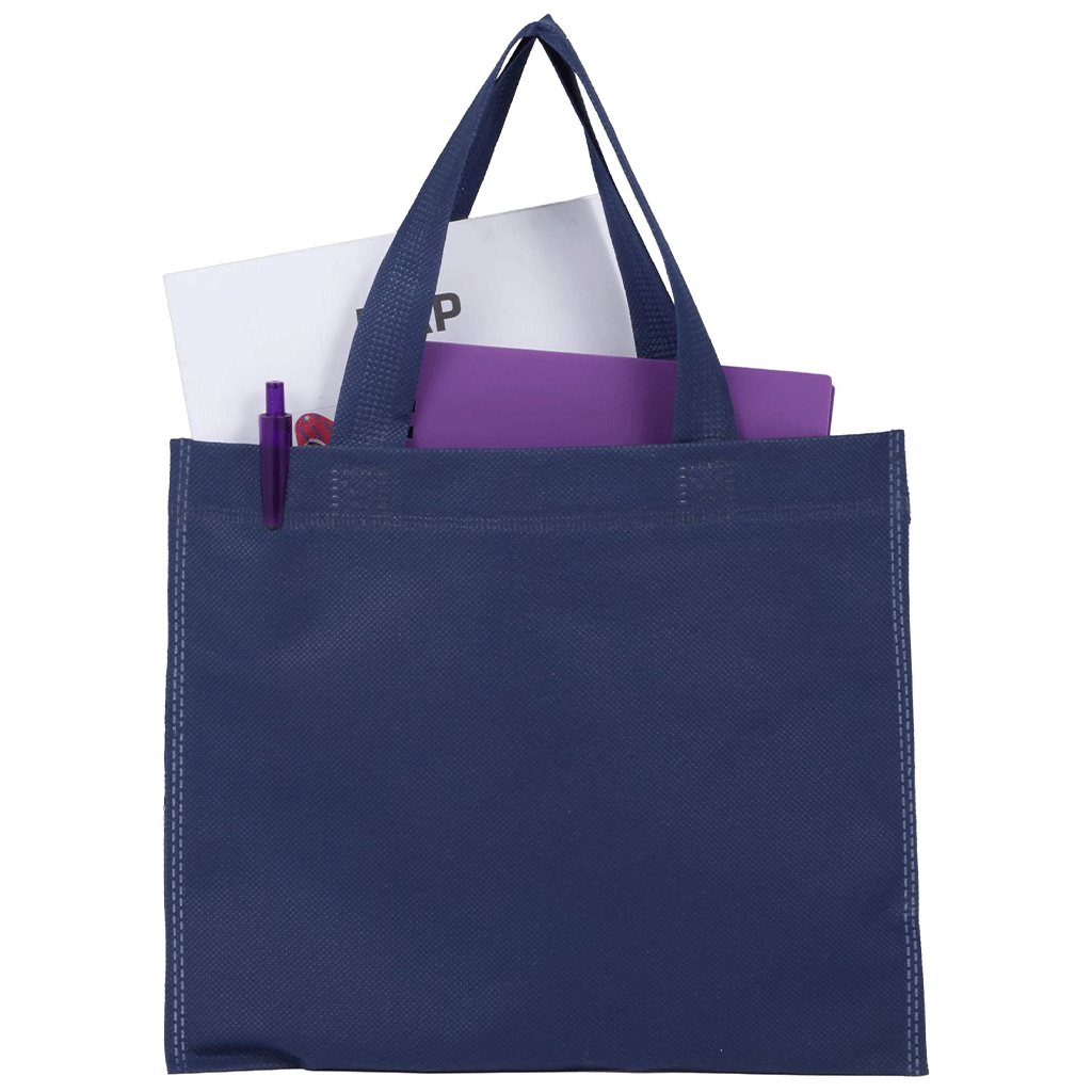 Bullet Navy Mini Non-Woven Heat Sealed Tote