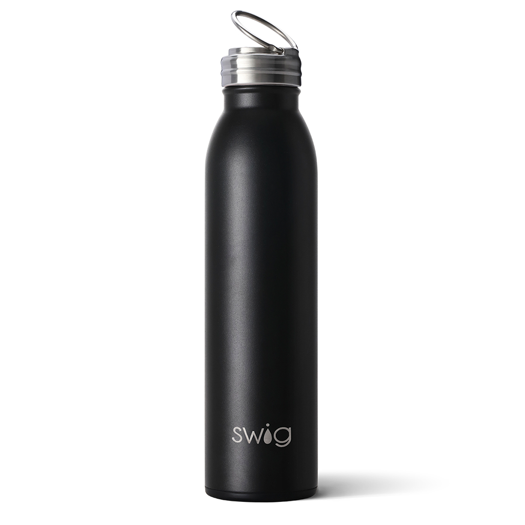 Swig Life Black 20 oz Full Laser Stainless Steel Bottle