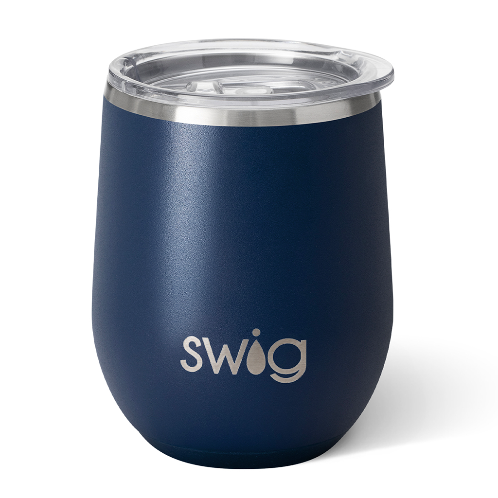 Swig Life Navy 12 oz Stainless Steel Stemless Wine Tumbler