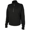 Charles River Women's Black Willow Half Zip Sweatshirt