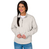 Charles River Women's Oatmeal Heather Willow Half Zip Sweatshirt