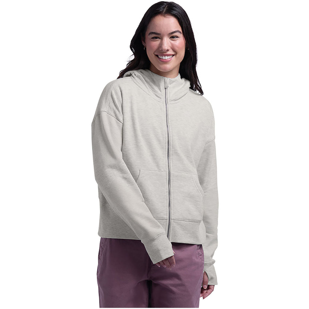 Charles River Women's Oatmeal Heather Willow Full Zip Hoodie