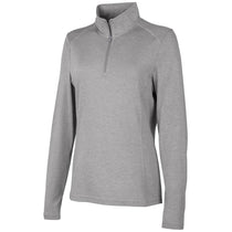 Charles River Women's Light Grey Heather Vista Tri-Blend Quarter Zip