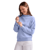 Charles River Women's Blue Lavender Willow Mock-Neck Sweatshirt