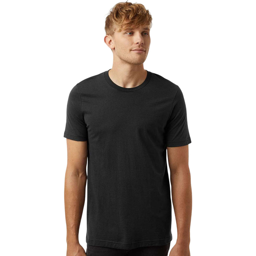 Tultex Black Combed Cotton T-Shirt