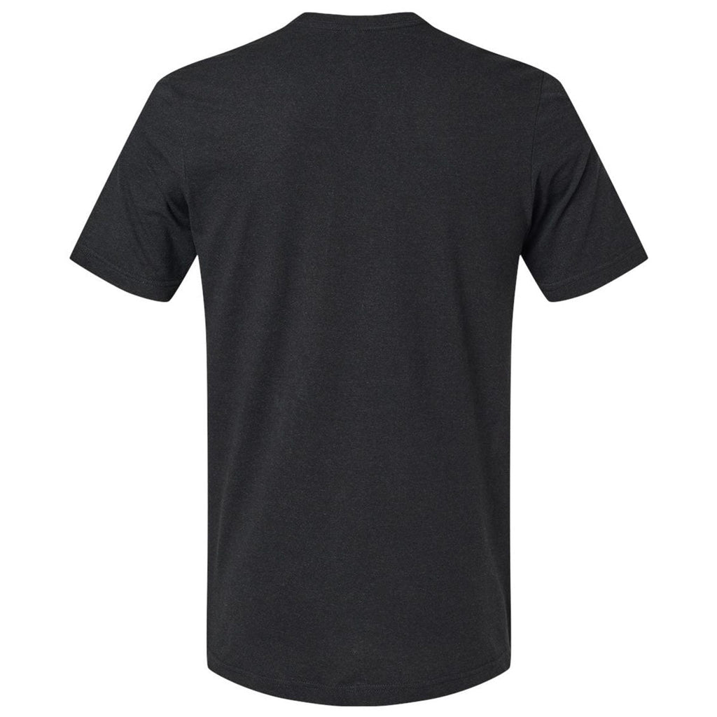 Tultex Unisex Heather Black Combed CVC T-Shirt