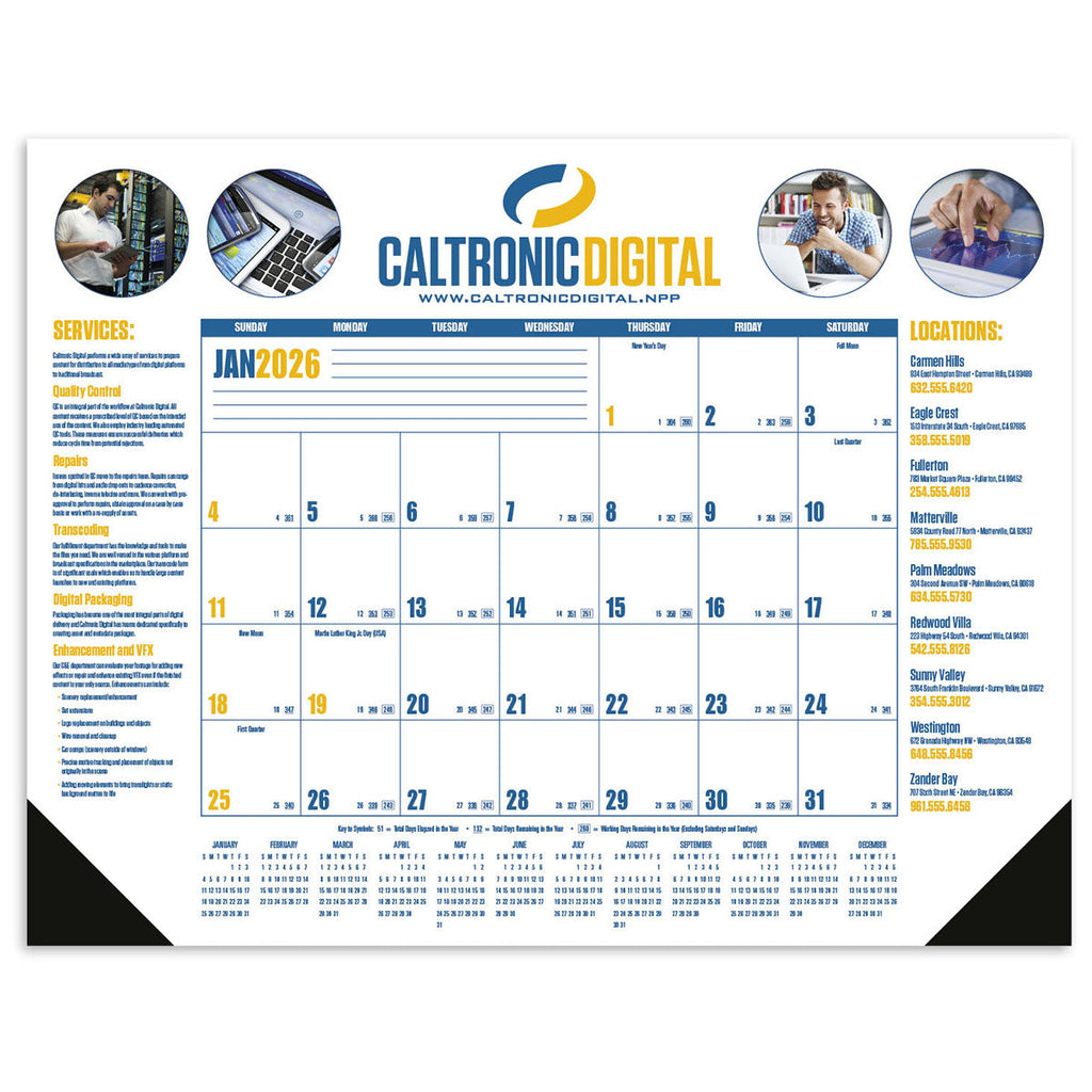 Good Value Red Multi-Color Desk Pad