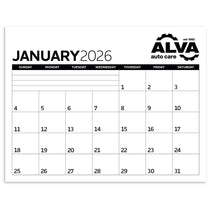 Triumph Calendars Black & White Calendars Small Monthly Desk Pad