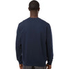 Dri Duck Men's Navy Granit Crewneck Pullover