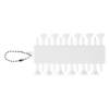 Hit White rABS Golf Tee Set Keychain
