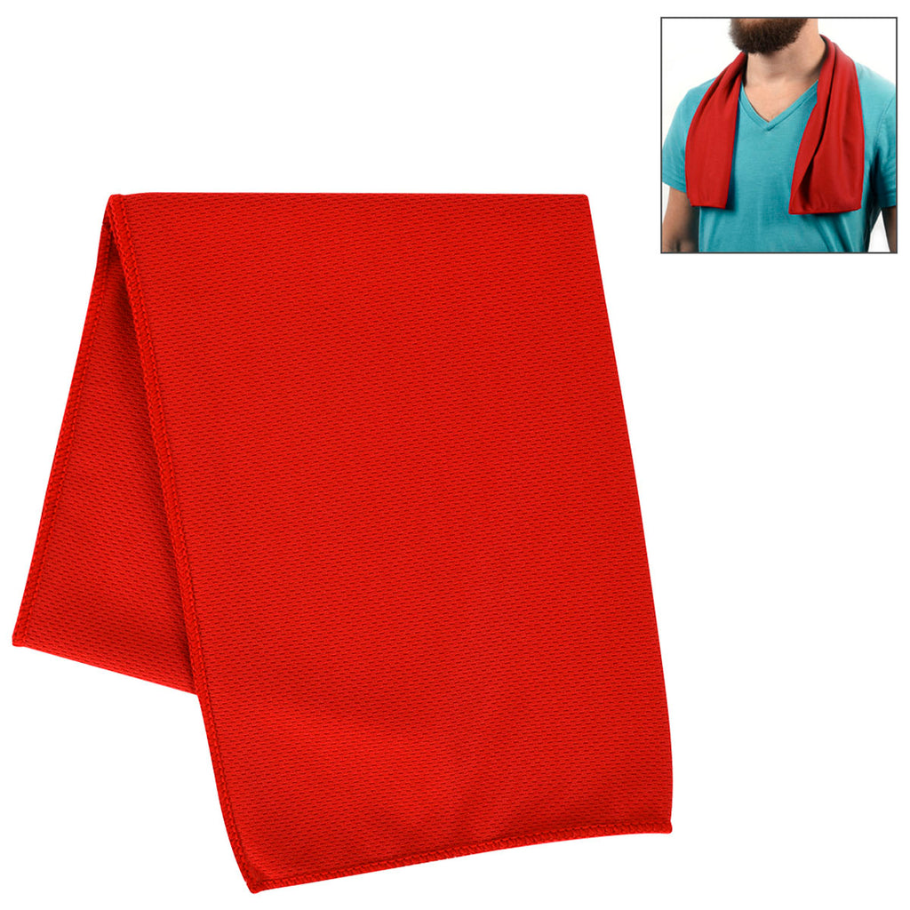 Hit Red rPET Cooling Sport Towel