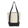 Leed's Black Mini Recycled 8oz Cotton Canvas Tote