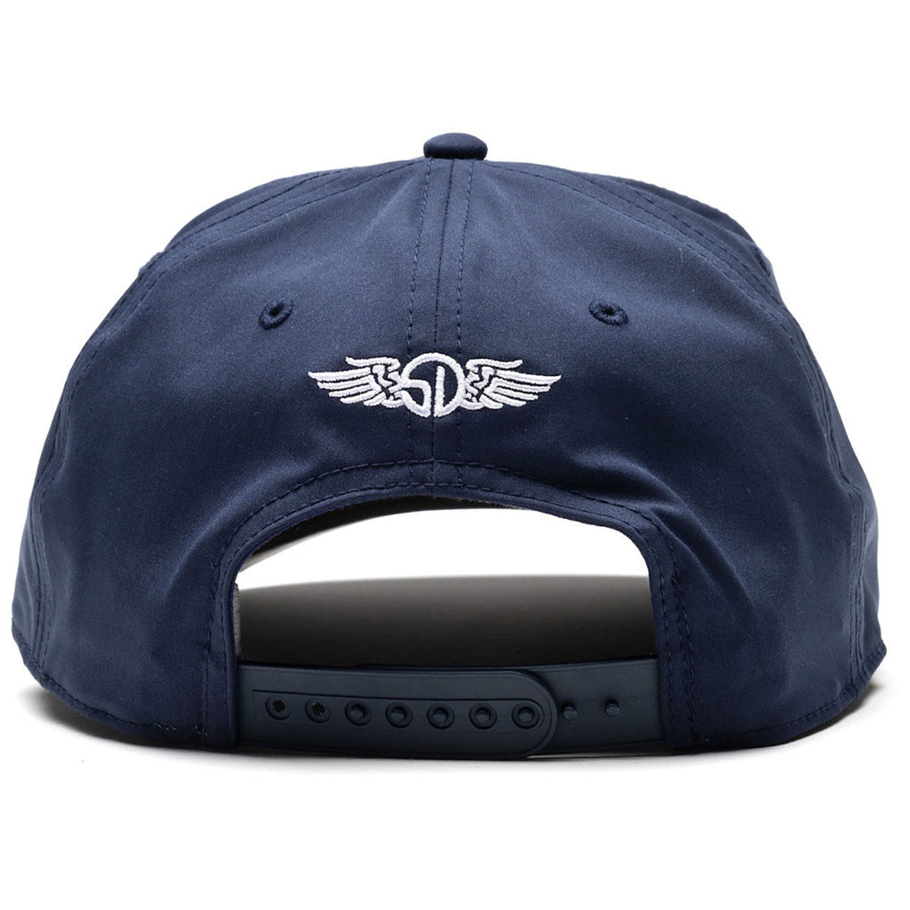 Straight Down New Indigo Retro Rope Hat Curved Bill