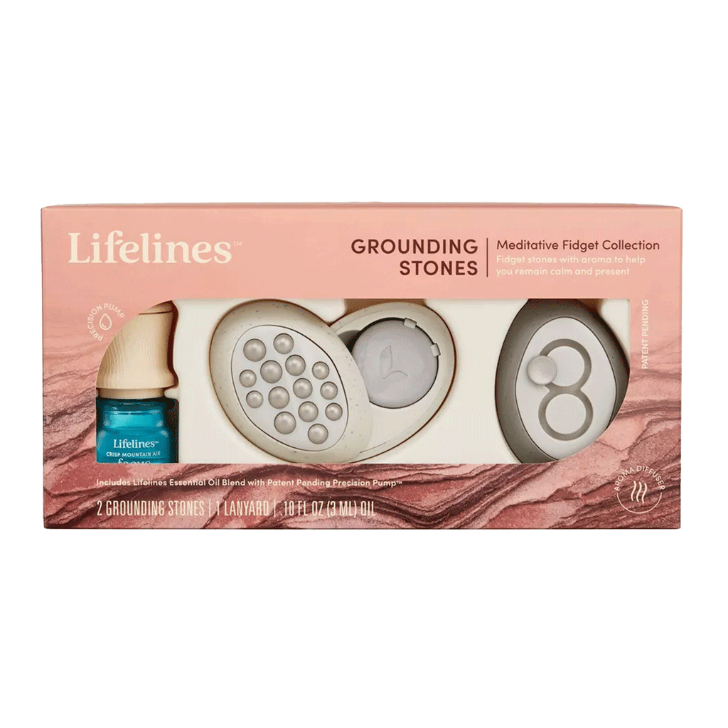 Lifelines Grounding Stones - Meditative Fidget Collection plus Essential Oil Blend