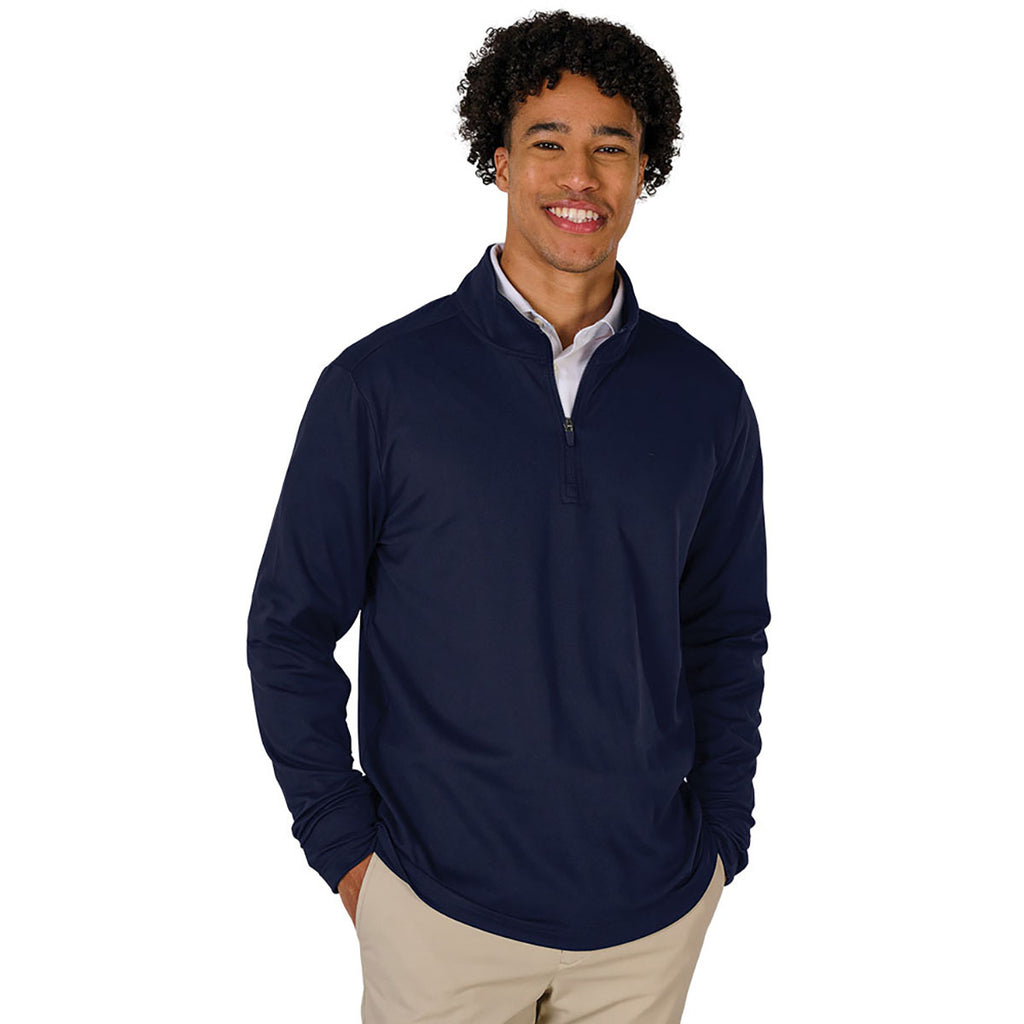 Charles River Men's Navy Nu Fitness Quarter Zip