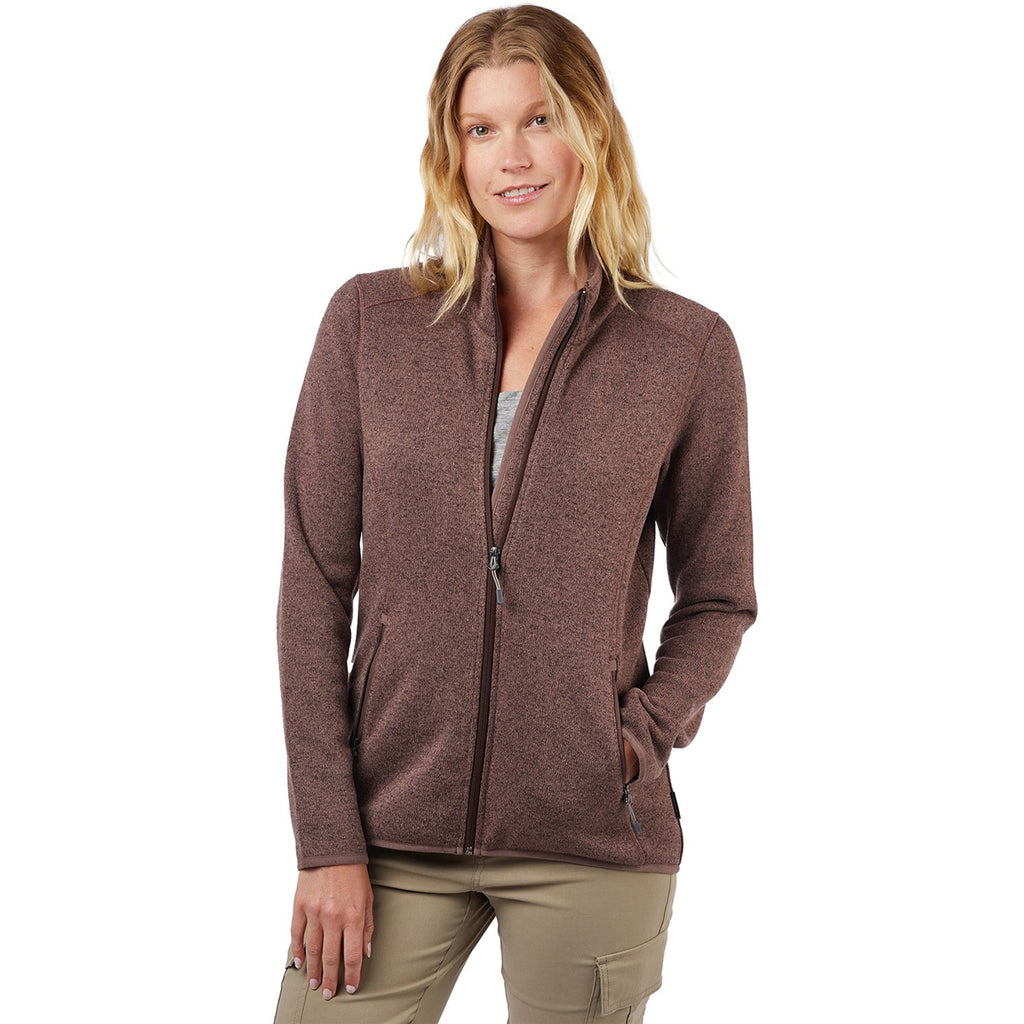 Landway Women's Rose Taupe Ashton Sweater Knit Fleece