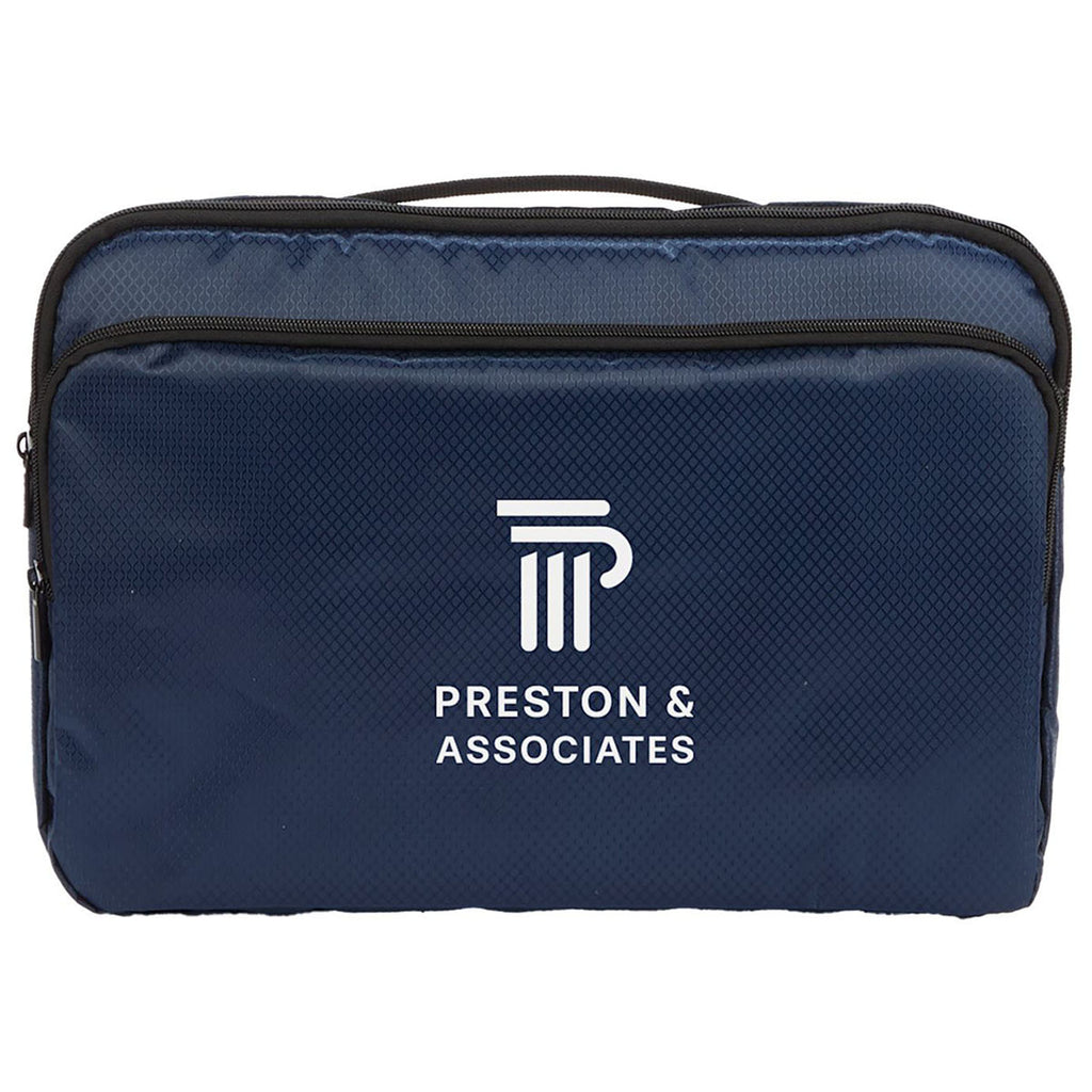 Leed's Navy Diamond Ripstop Recycled 15" Laptop Sleeve