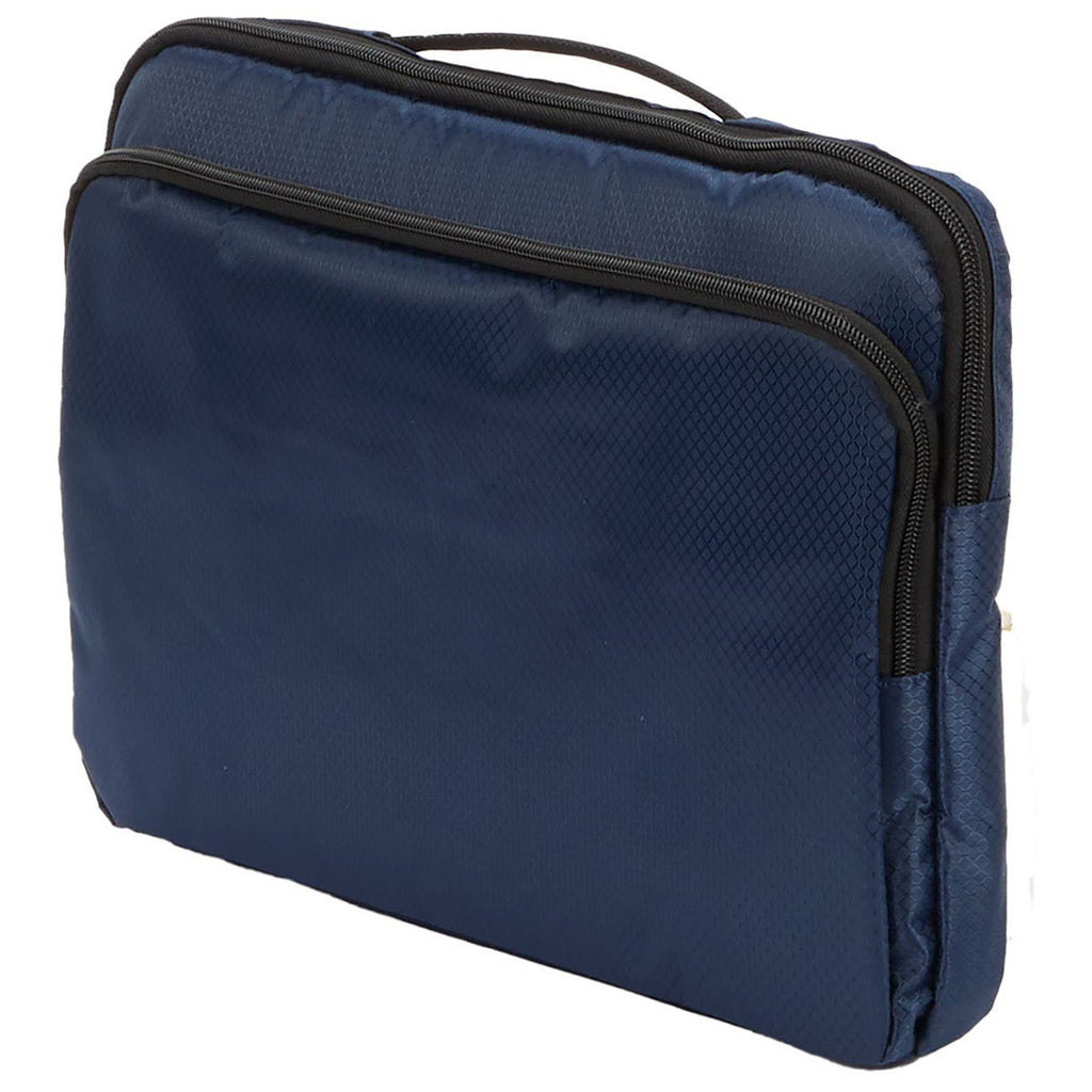 Leed's Navy Diamond Ripstop Recycled 15" Laptop Sleeve