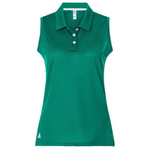 Adidas Women's Pure Teal Ottoman Sleeveless Polo