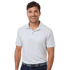 Adidas Men's White/Wonder Sage Ultimate365 Pencil Stripe Climacool Polo