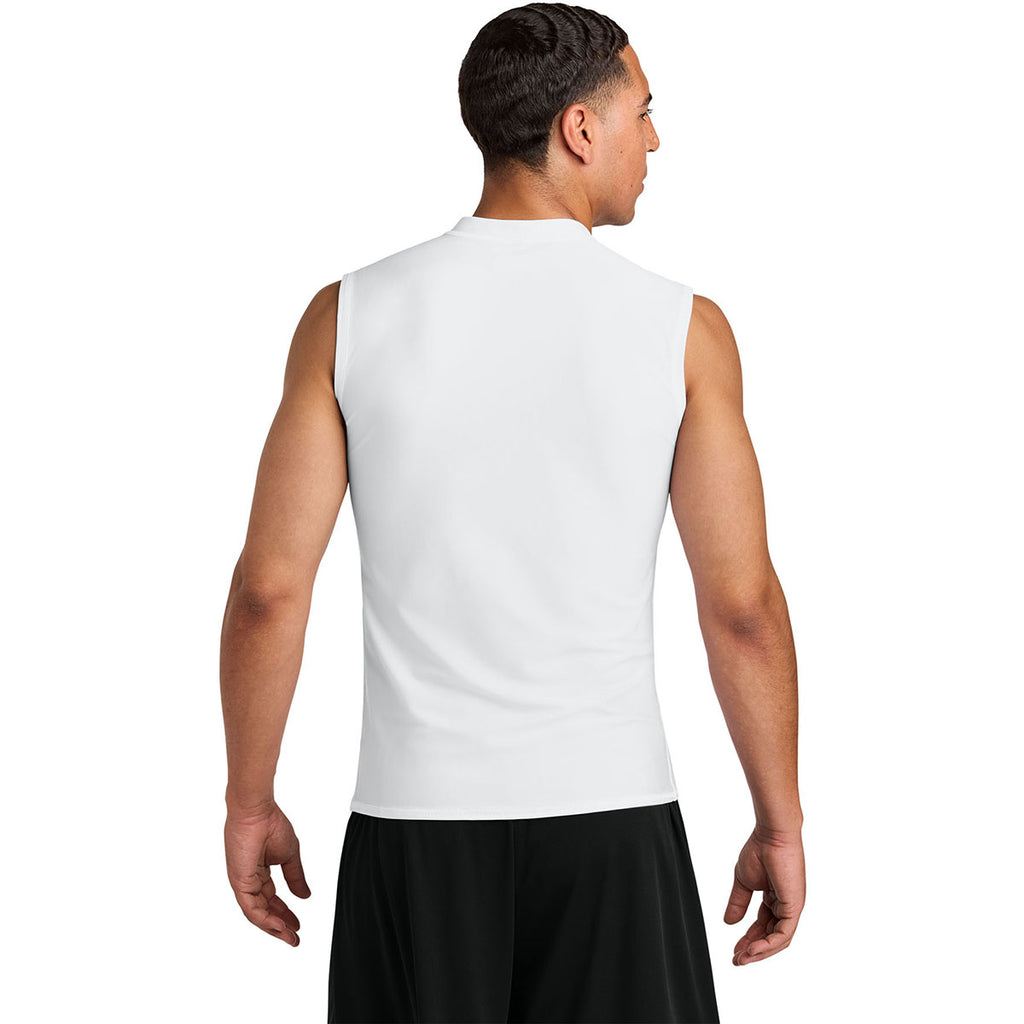 A4 Men's White Compression Muscle Tee