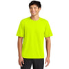 A4 Men's Safety Yellow Softek Short Sleeve Tee