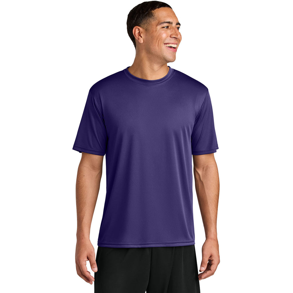A4 Men's Purple Cooling Performance Short Sleeve Tee