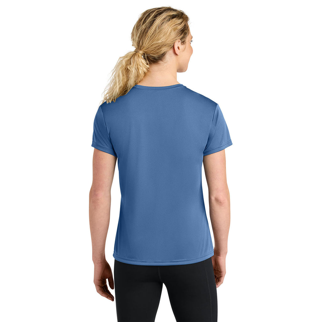 A4 Women's Light Blue Cooling Performance Short Sleeve Tee