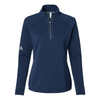 Adidas Women's Collegiate Navy Spacer Quarter-Zip Pullover