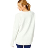 Addison Bay Women's White Rib The Everyday Crewneck