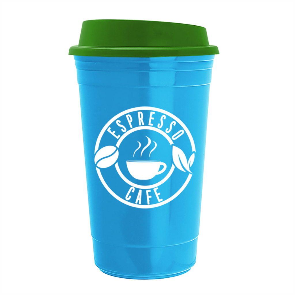 Garyline Cyan Traveler Insulated Cup - 16 oz.
