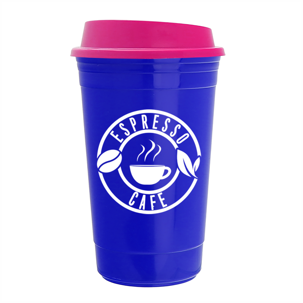 Garyline Royal Blue Traveler Insulated Cup - 16 oz.