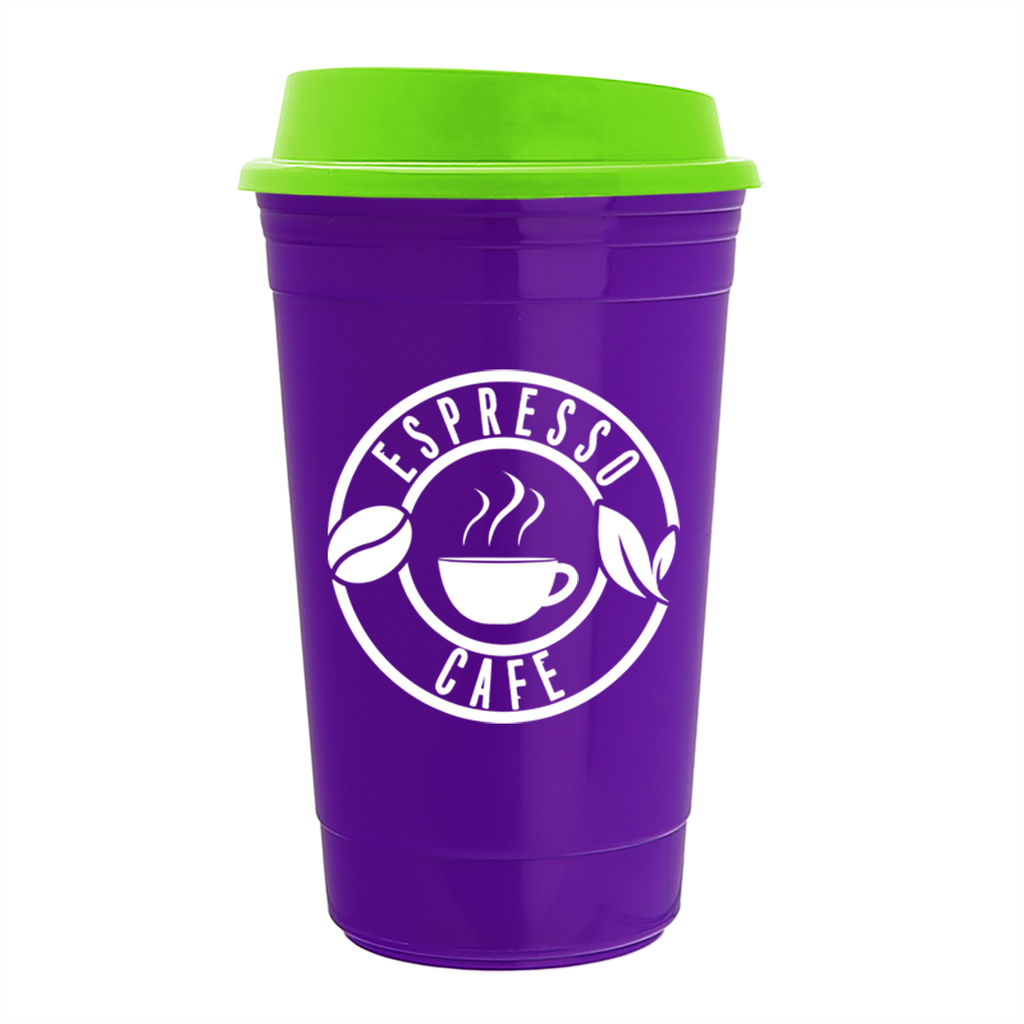 Garyline Violet Traveler Insulated Cup - 16 oz.
