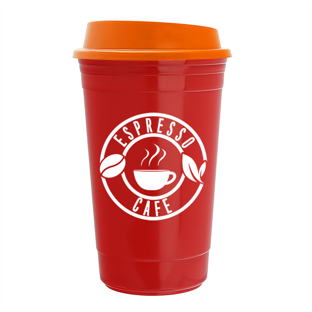 Garyline Red Traveler Insulated Cup - 16 oz.