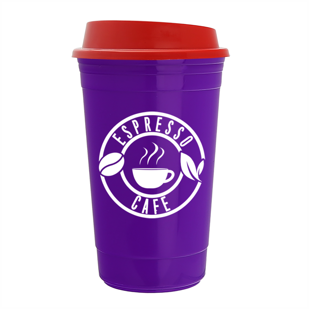Garyline Violet Traveler Insulated Cup - 16 oz.