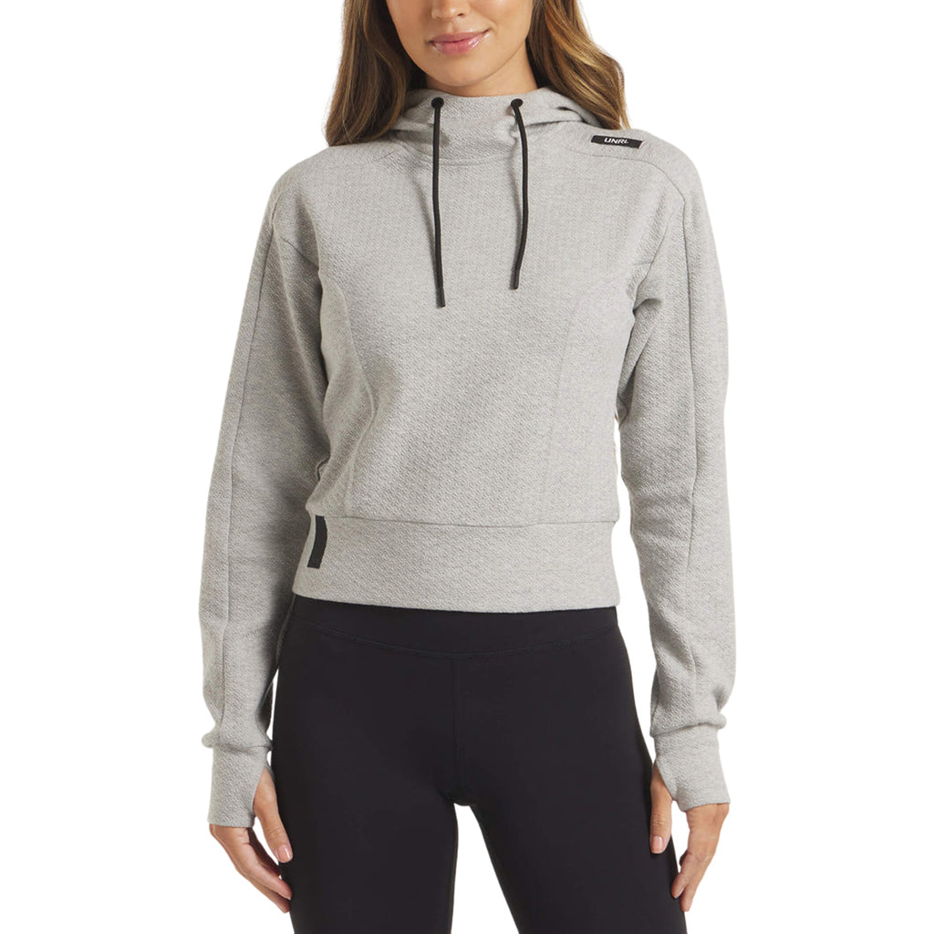 UNRL Women's Heather Grey Elevation Hoodie
