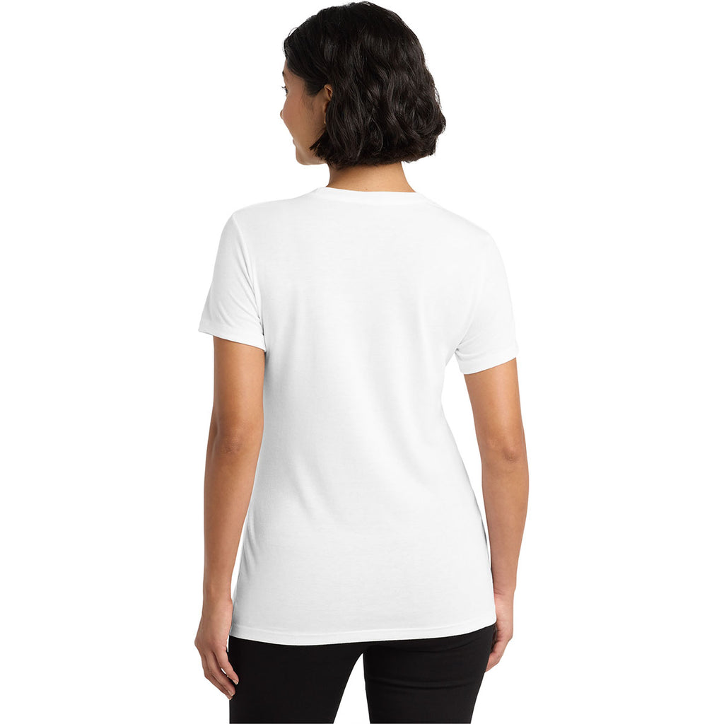 Allmade Women's Bright White Tri-Blend Tee