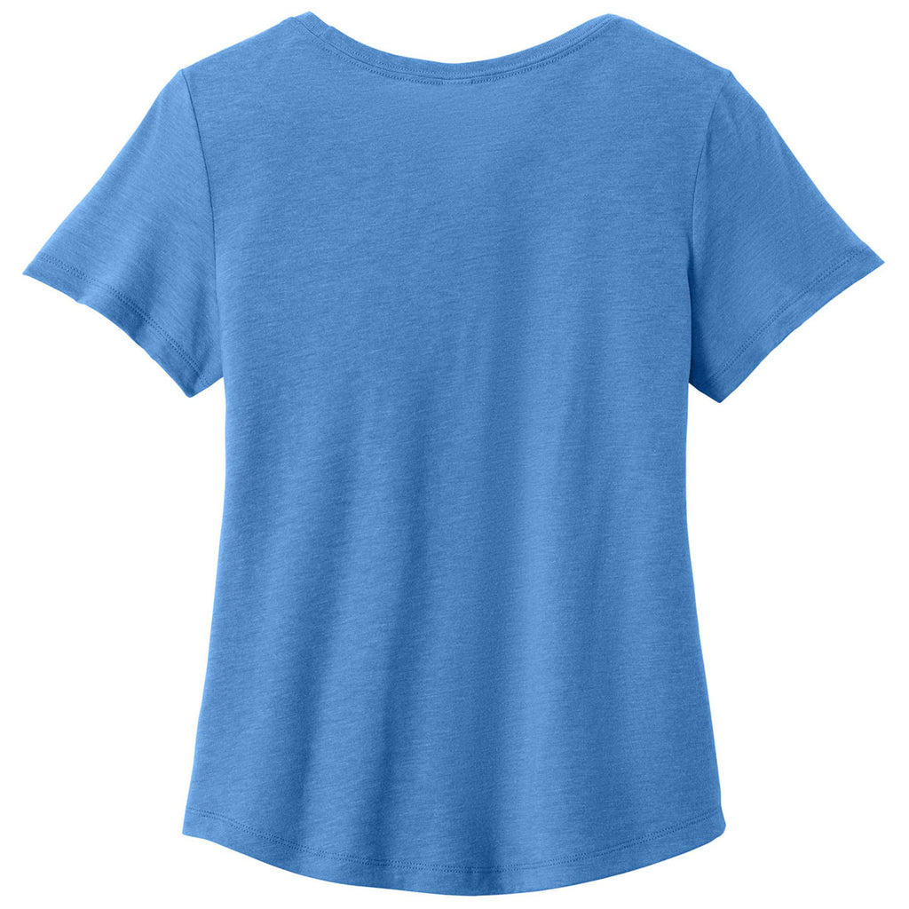 Allmade Women's Azure Blue Relaxed Tri-Blend Scoop Neck Tee