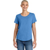 Allmade Women's Azure Blue Relaxed Tri-Blend Scoop Neck Tee